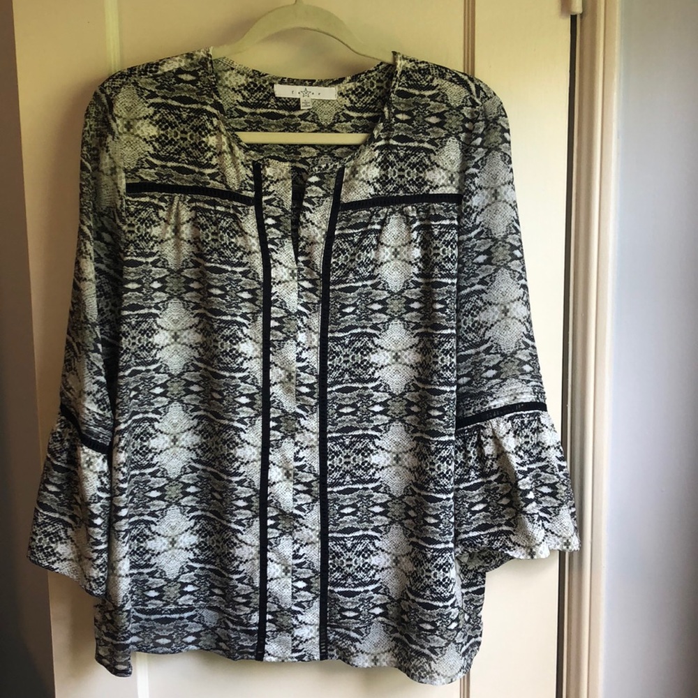 Like New! Fever Snakeskin Print Blouse